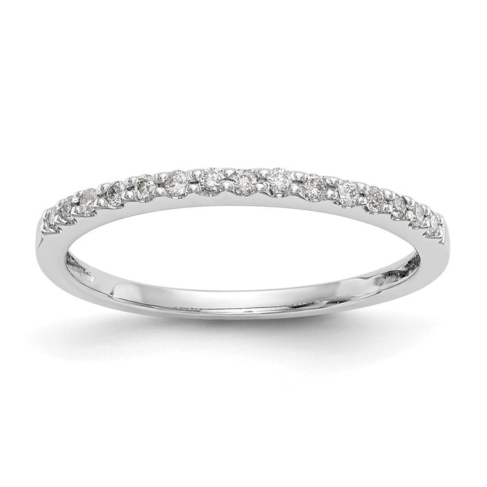 Buy Exclusive 14K White Gold Wedding Band Set with 1/8 Carat Diamonds - Stylish Value-1