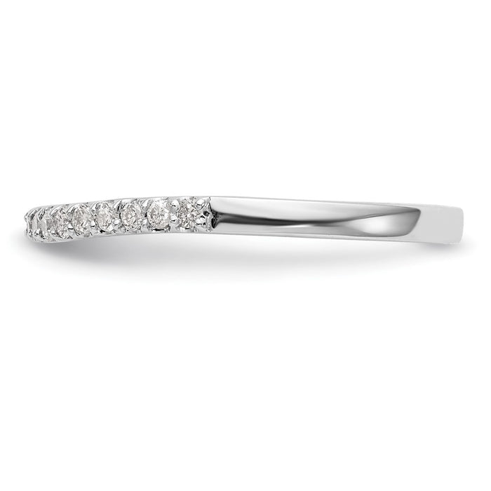 Buy Stylish 14K White Gold Wedding Band Set with 1/5 Carat Diamonds - Value!-3