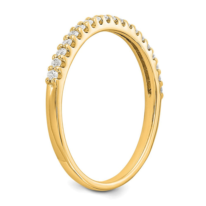 High-Quality 14K Yellow Gold Diamond Ring - Stylish & Affordable Luxury!-6