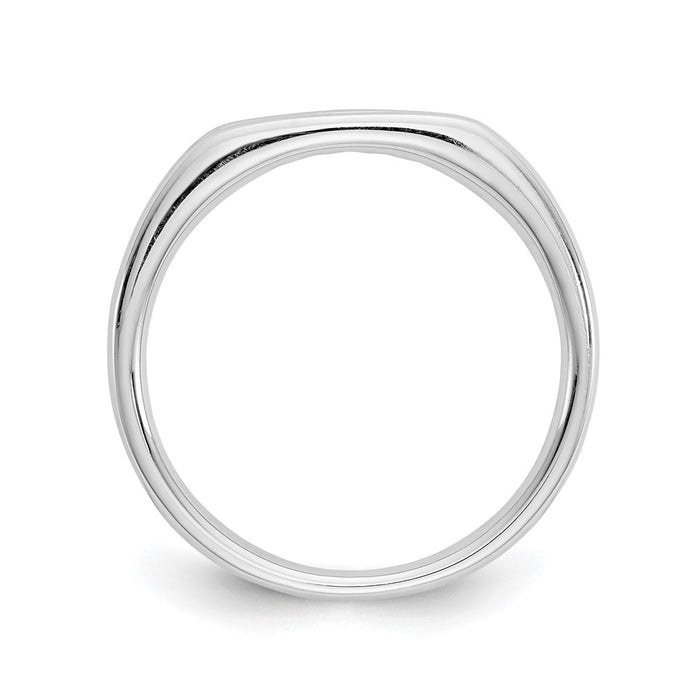 Buy 14K White Gold Open Channel Band for 5-Stone Setting - Stylish & Affordable!-3