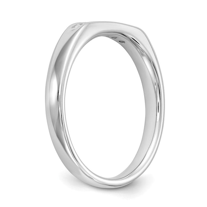 Buy 14K White Gold Open Channel Band for 5-Stone Setting - Stylish & Affordable!-7