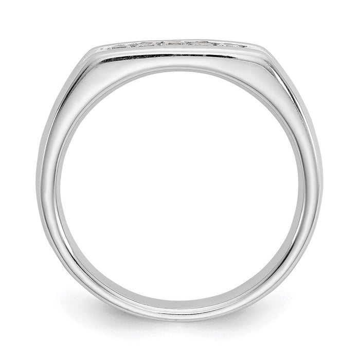 Exclusive 14K White Gold Open Channel Band for 5-Stone Setting - Stylish & Affordable-3