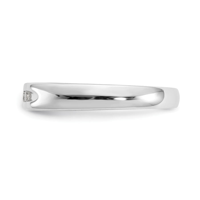 Exclusive 14K White Gold Open Channel Band for 5-Stone Setting - Stylish & Affordable-4
