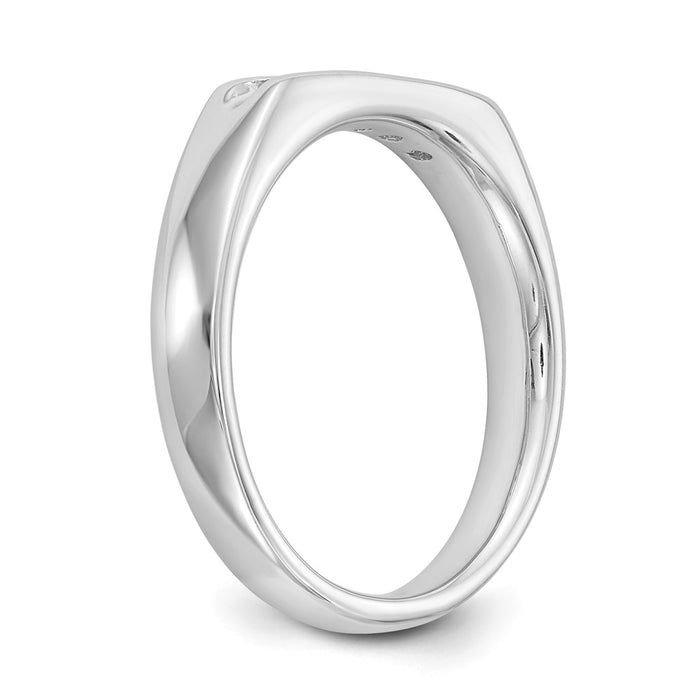 Exclusive 14K White Gold Open Channel Band for 5-Stone Setting - Stylish & Affordable-7