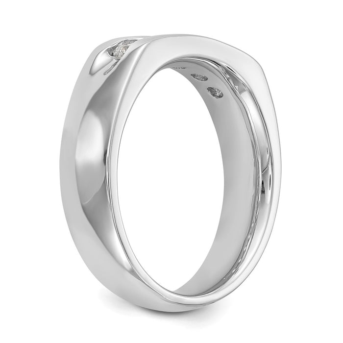 Buy Stylish 14K White Gold 5-Stone Diamond Band - 1/2 Carat at Discounted Price-6