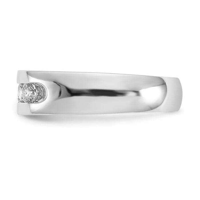 Buy 14K White Gold Open Channel Band for 5 x 3.1mm Stones | Stylish Value!-4
