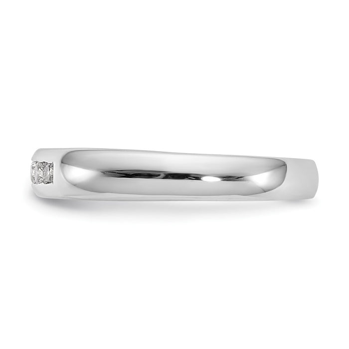 Buy Exclusive 14K White Gold Diamond Band - 1/6 Carat, Stylish 5-Stone Design-3