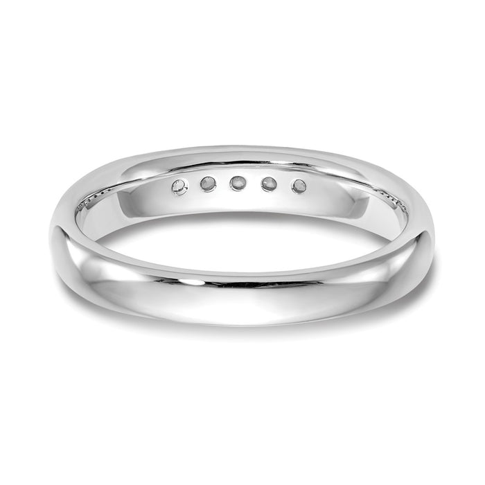 Buy Exclusive 14K White Gold Diamond Band - 1/6 Carat, Stylish 5-Stone Design-5