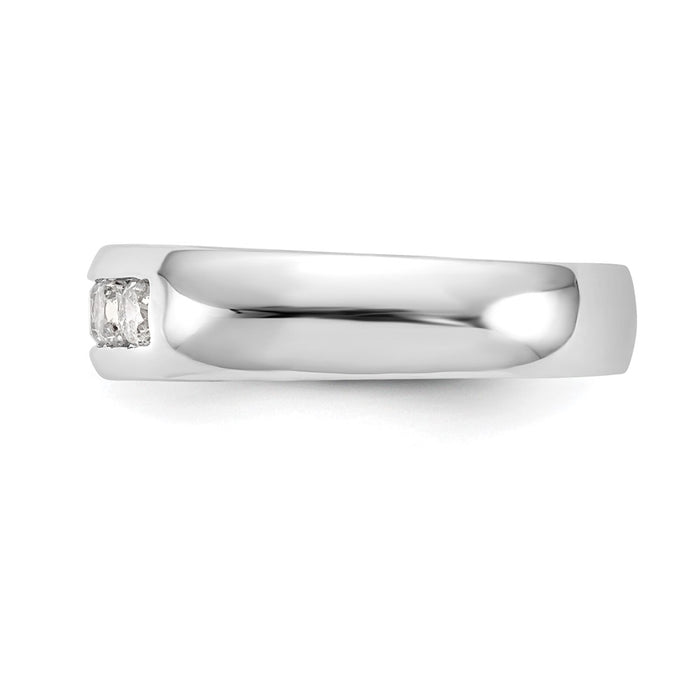 Buy Exclusive 14K White Gold 5-Stone Band Mounting for 2.9mm Stones-3