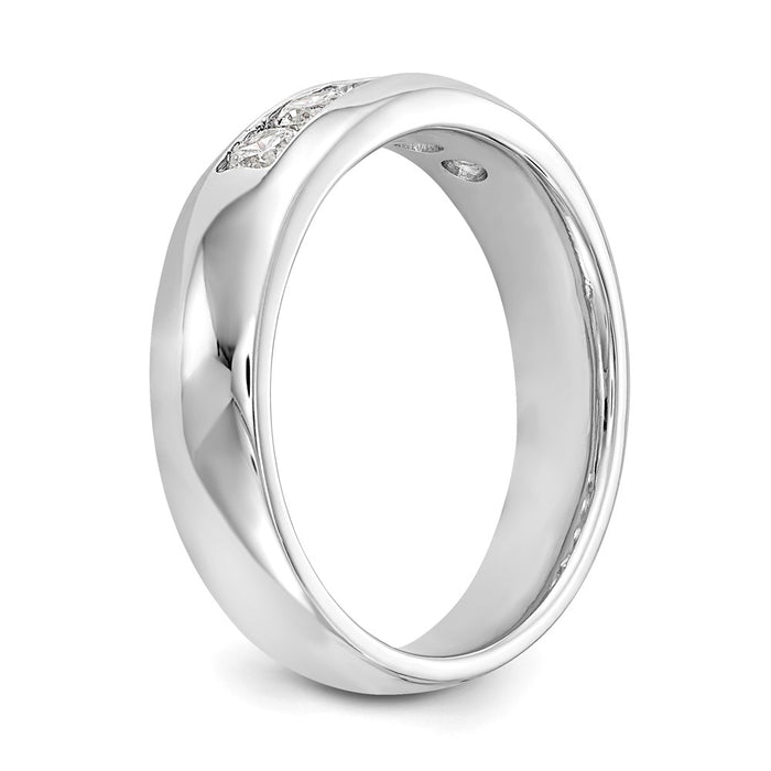 Buy Exclusive 14K White Gold 5-Stone Band Mounting for 2.9mm Stones-6