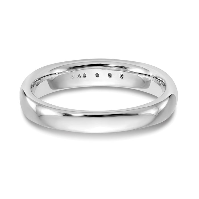 Buy 14K White Gold Open Channel Band for 5-Stone Setting - Stylish & Affordable-6