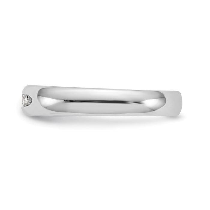 Buy 14K White Gold Stylish 5-Stone Channel Band Mounting for 2.1mm Stones-4