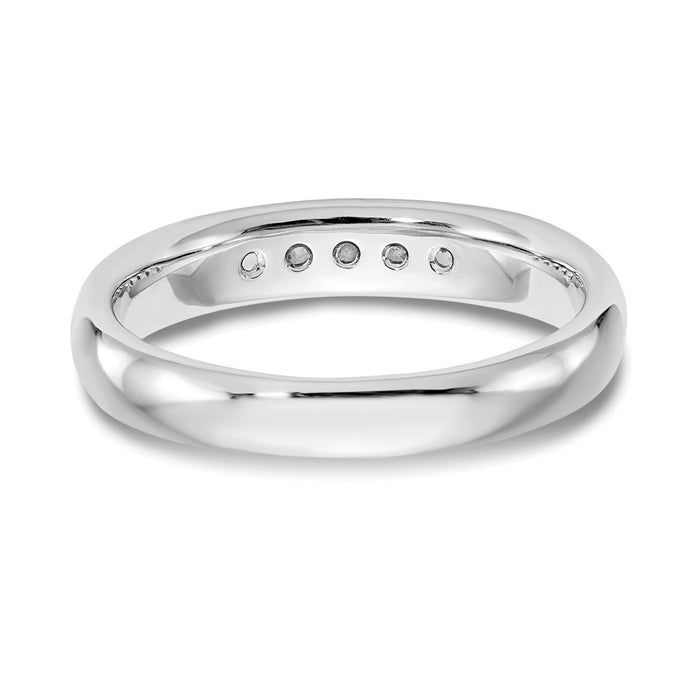 Buy 14K White Gold Stylish 5-Stone Channel Band Mounting for 2.1mm Stones-6