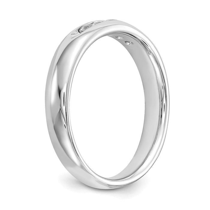 Buy 14K White Gold Stylish 5-Stone Channel Band Mounting for 2.1mm Stones-7