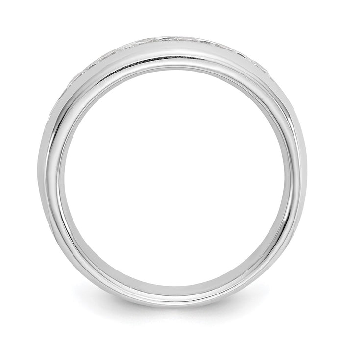 High-Quality 14K White Gold 5-Stone Diamond Band - 1/2 Carat, Stylish Value!-2