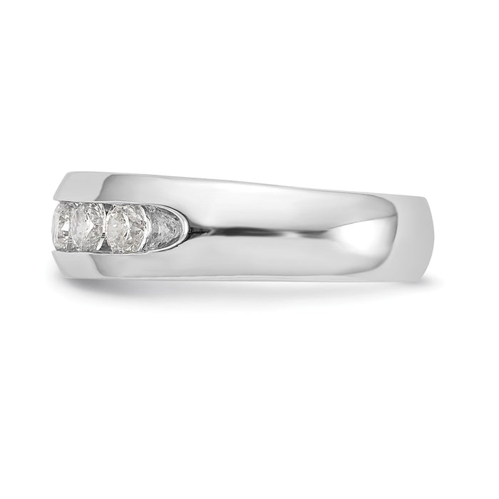 Buy Exclusive 14K White Gold 5-Stone Diamond Band - 3/4 Carat, Stylish Value-3