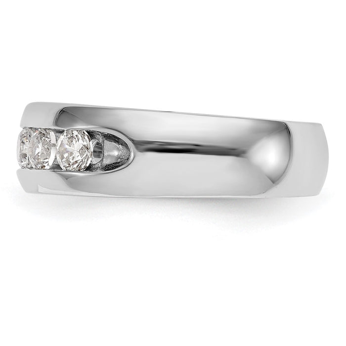 Buy Exclusive 14K White Gold 5-Stone Diamond Band - 1.2 Carats, Stylish & Affordable-3