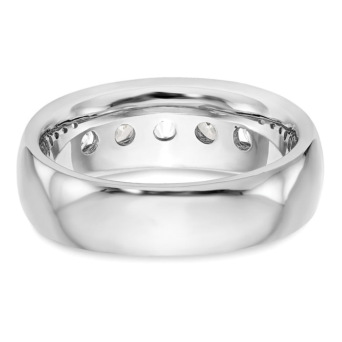 Buy Exclusive 14K White Gold 5-Stone Diamond Band - 1.2 Carats, Stylish & Affordable-5