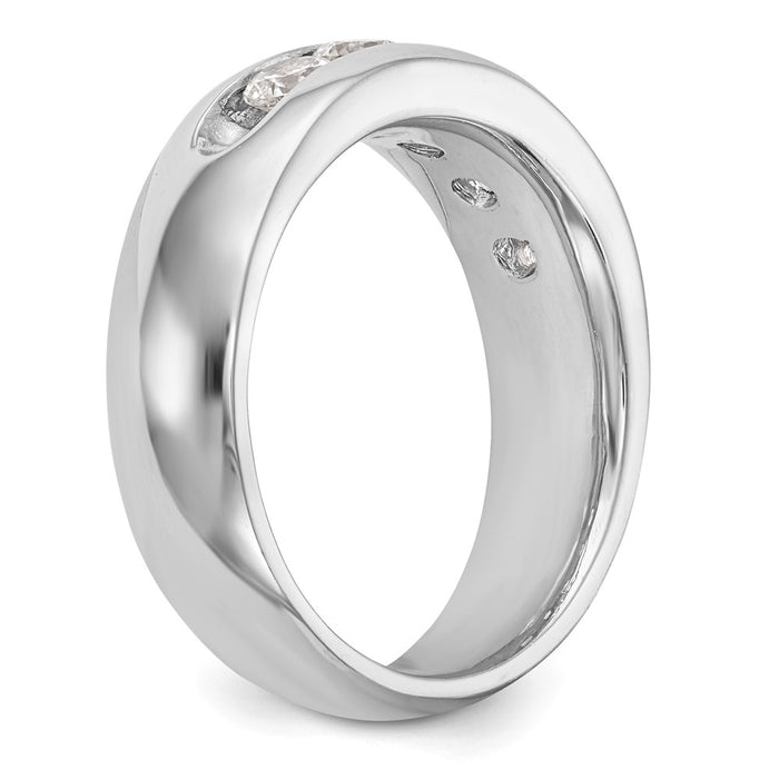 Buy Exclusive 14K White Gold 5-Stone Diamond Band - 1.2 Carats, Stylish & Affordable-6