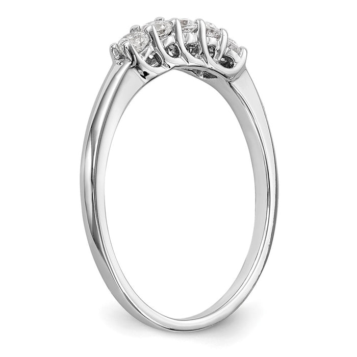Buy 14K White Gold 5-Stone Diamond Band - 1/4 Carat, Stylish Value!-6