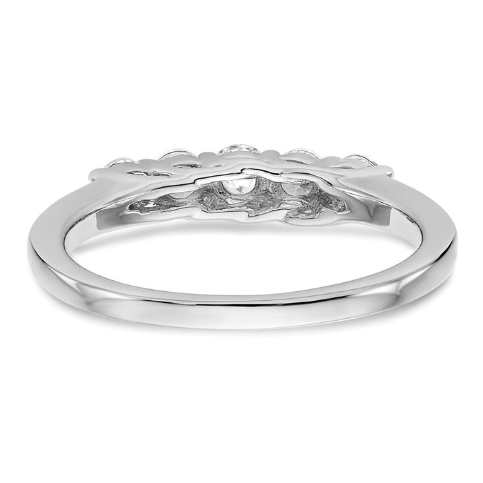 Buy Exclusive 14K White Gold 5-Stone Diamond Band Setting - Stylish & Affordable!-6