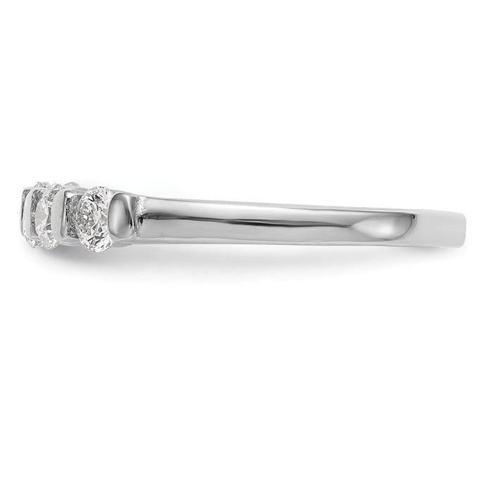 Buy Exclusive 14K White Gold 5-Stone Diamond Band - Stylish & Affordable!-3