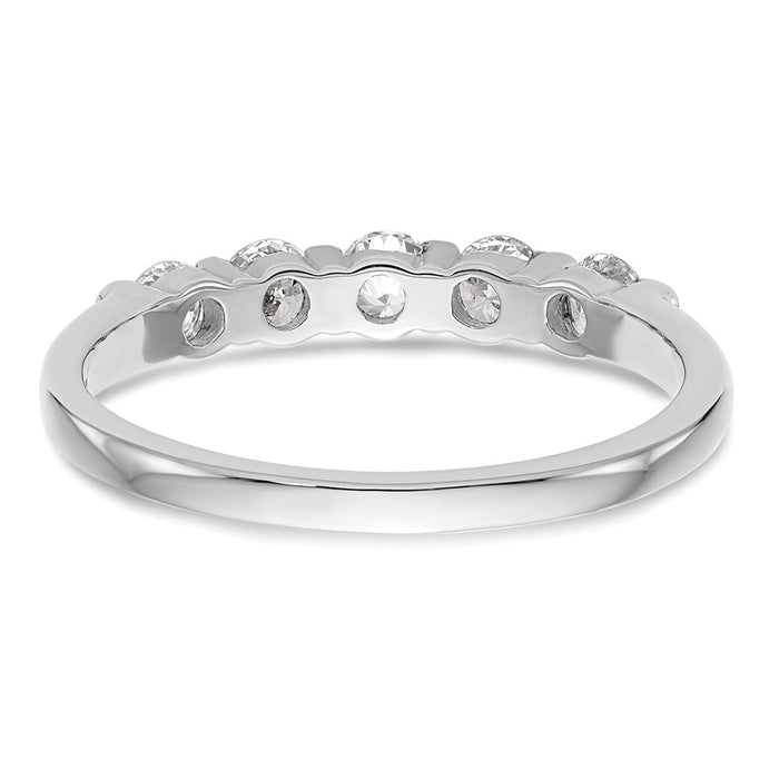 Buy Exclusive 14K White Gold 5-Stone Diamond Band - Stylish & Affordable!-5