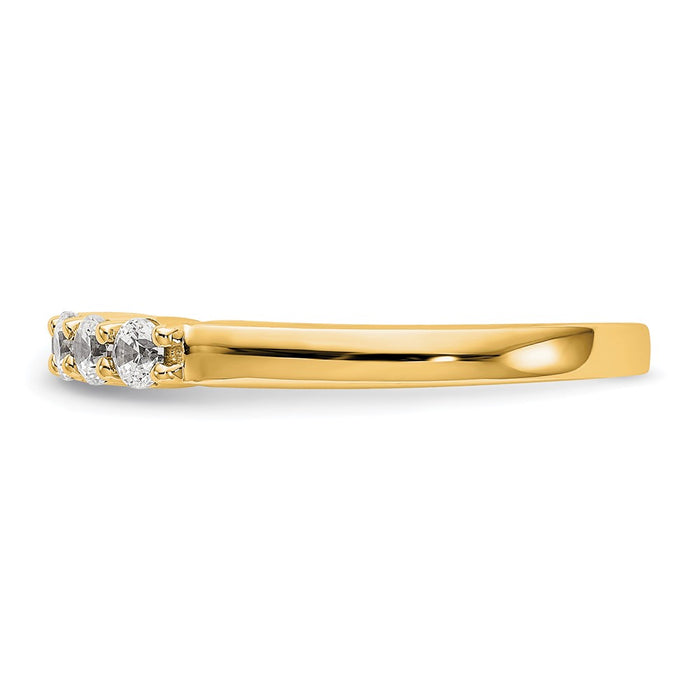 Buy Stylish 14K Yellow Gold 5-Stone Diamond Band Setting (2.5mm) Today!-3