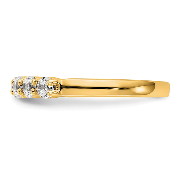 High-Quality 14K Gold 5-Stone Diamond Band Setting - Stylish & Affordable!-3