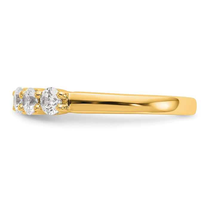 Exclusive 14K Yellow Gold 5-Stone Diamond Band Setting for 5 Round Diamonds (3.2mm)-3