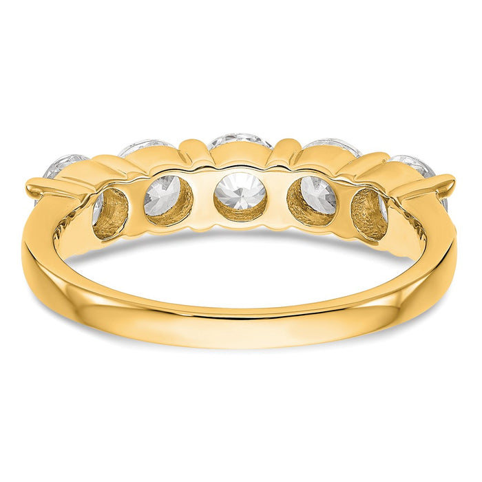 Buy Exclusive 14K Gold 5-Stone Diamond Band Setting, 4.5mm Round, Stylish Design-5