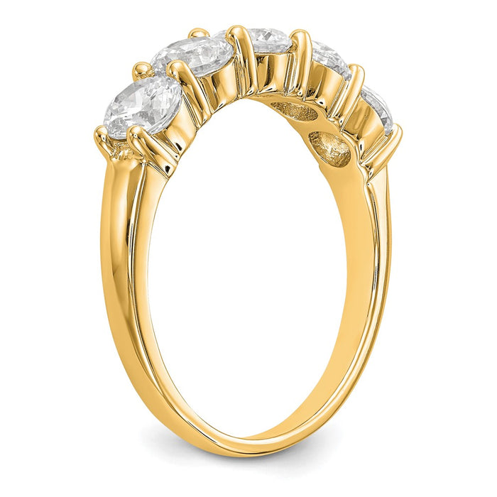 Buy Exclusive 14K Gold 5-Stone Diamond Band Setting, 4.5mm Round, Stylish Design-6