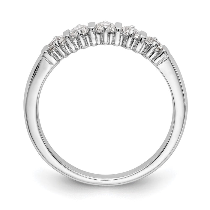 Buy Exclusive 14K White Gold 5-Stone Diamond Band Setting - Stylish & Affordable!-2