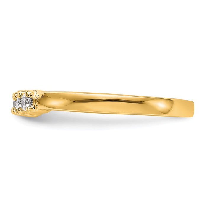 Buy Exclusive 14K Yellow Gold 5-Stone Diamond Band Setting - Stylish & Affordable-3