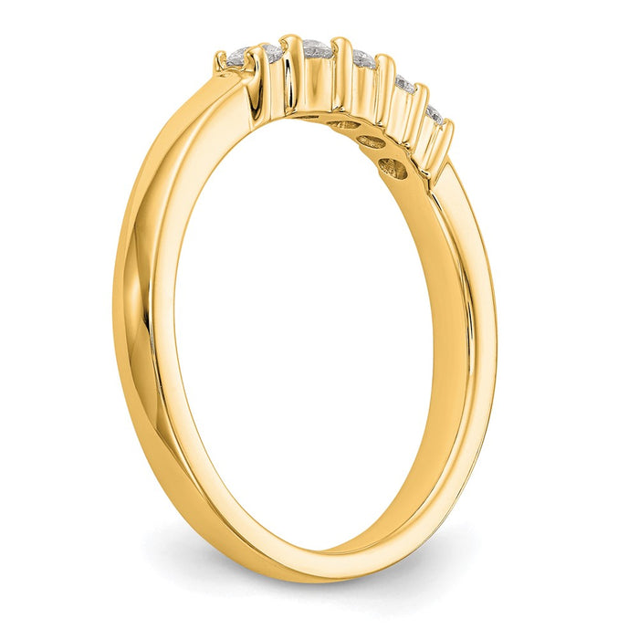 Buy Exclusive 14K Yellow Gold 5-Stone Diamond Band Setting - Stylish & Affordable-6