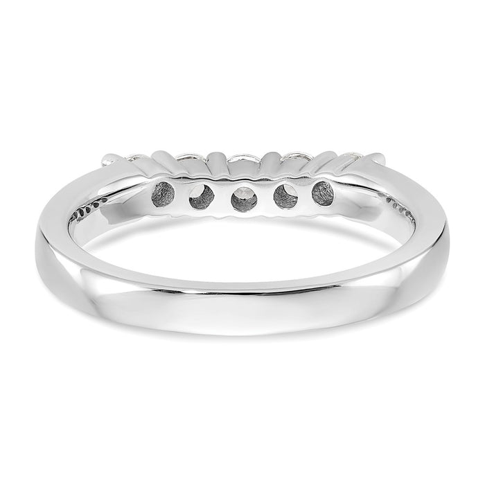 Buy Exclusive 14K White Gold 5-Stone Diamond Band Setting - Stylish Value!-5