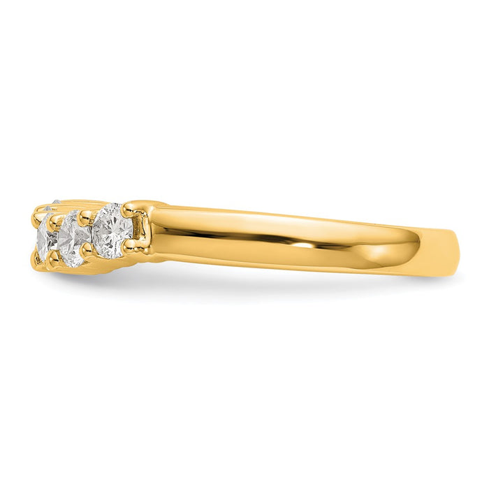 Buy Exclusive 14K Yellow Gold 5-Stone Diamond Band Setting - Stylish & Affordable!-3