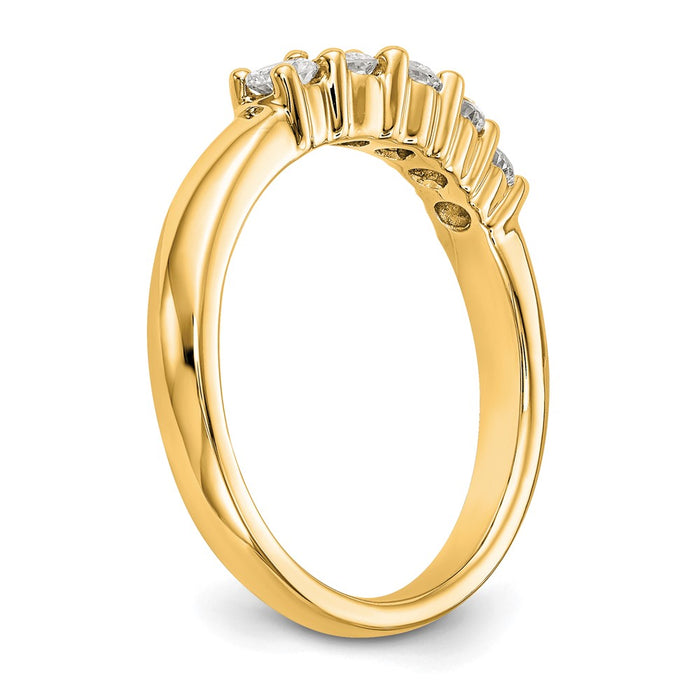 Buy Exclusive 14K Yellow Gold 5-Stone Diamond Band Setting - Stylish & Affordable!-6