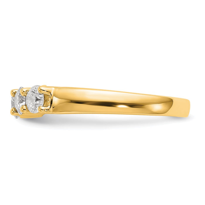 Buy Stylish 14K Yellow Gold 5-Stone Diamond Band Setting - Affordable Luxury-3