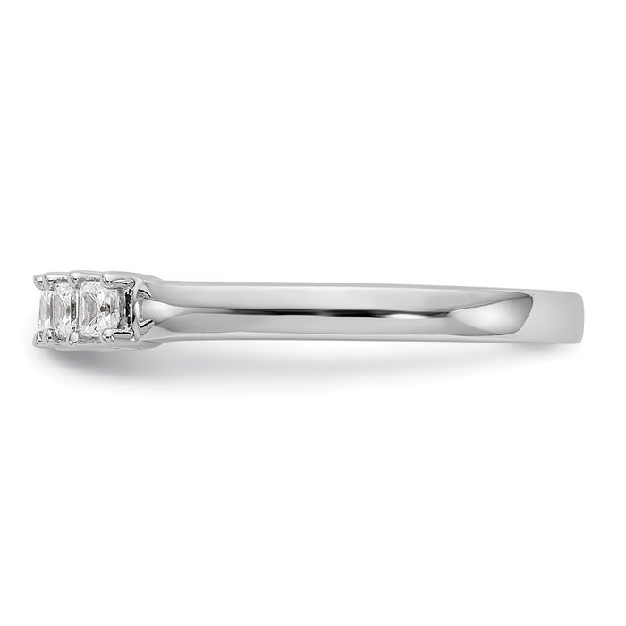 Buy Stylish 14K White Gold 7-Stone Diamond Band - 1/2 Carat Total Weight-3