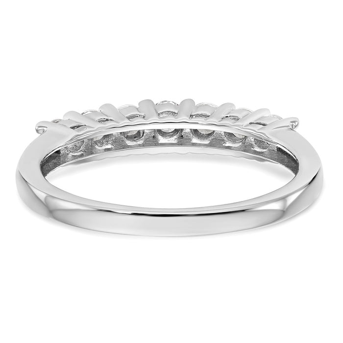 High-Quality 14K White Gold 7-Stone Diamond Band Setting - Stylish Value!-5