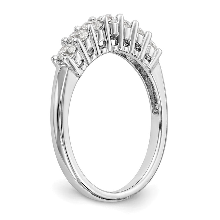 Buy Stylish 14K White Gold 7-Stone Diamond Band - 1/2 Carat Total Weight-6