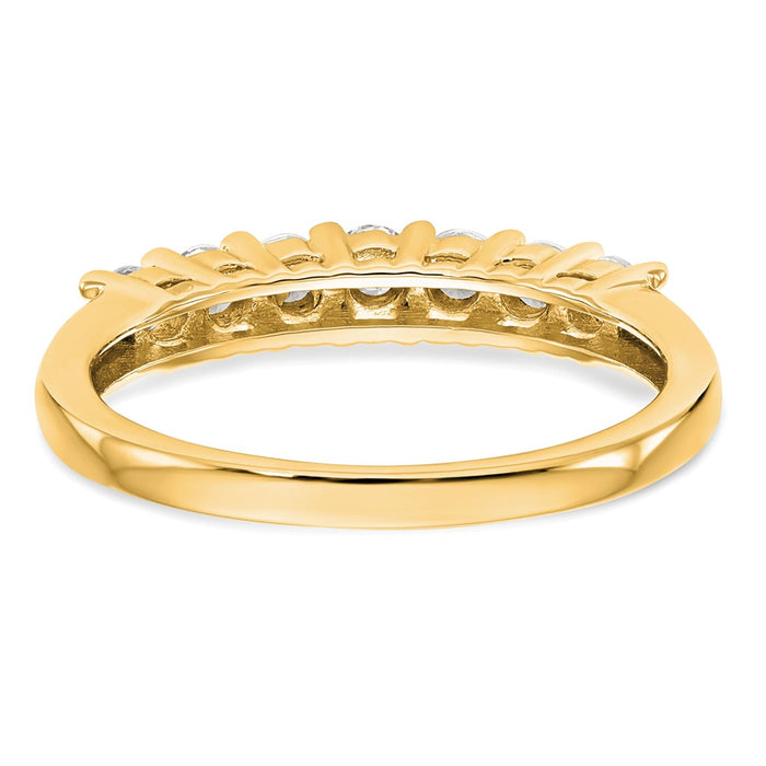 High-Quality 14K Yellow Gold 7-Stone Diamond Band Setting | Stylish & Affordable-5