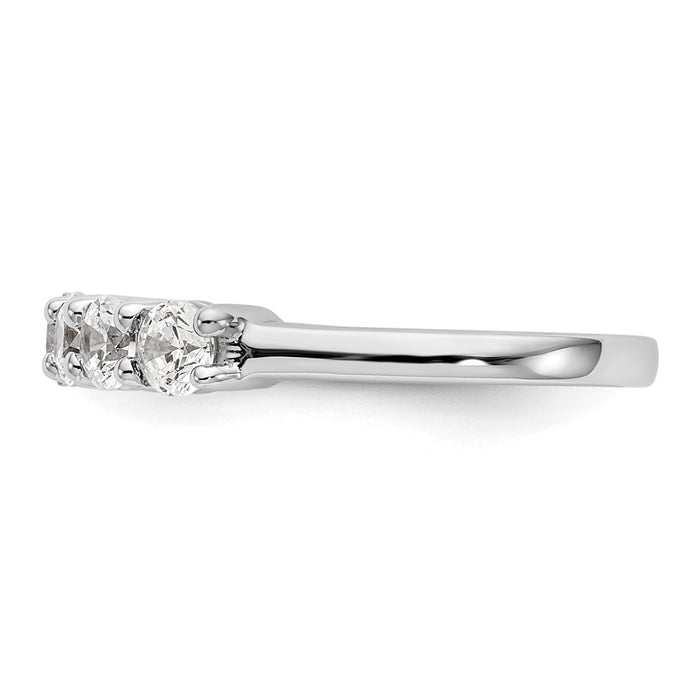 Exclusive 14K White Gold 7-Stone Diamond Band - 3/4 Carat, Stylish Value-3
