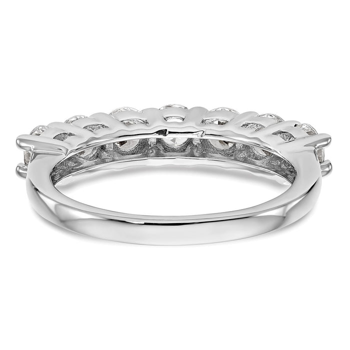 Exclusive 14K White Gold 7-Stone Diamond Band Setting | Affordable Luxury-6