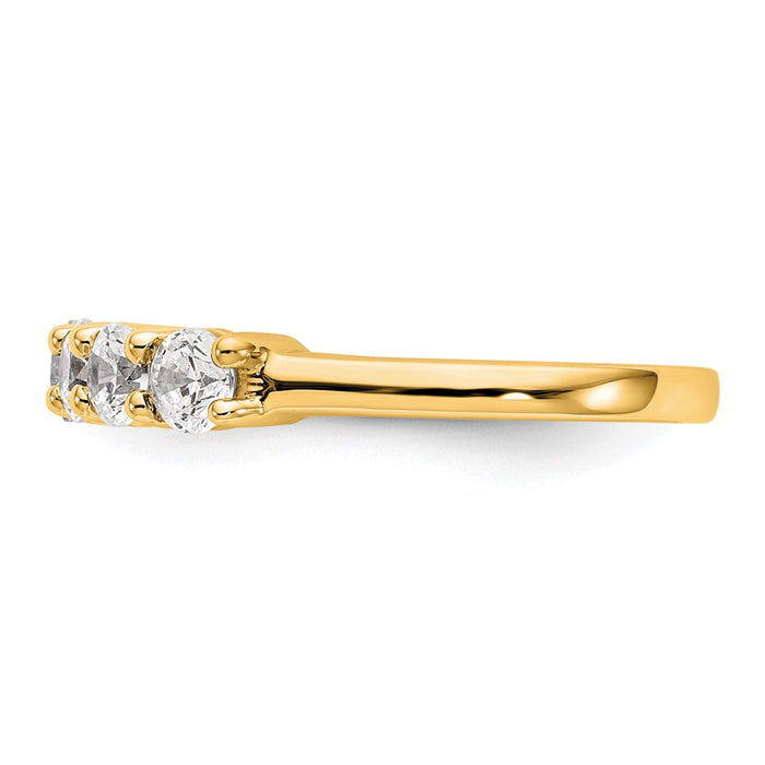 Buy Exclusive 14K Yellow Gold 7-Stone Diamond Band Setting - Stylish Value!-3