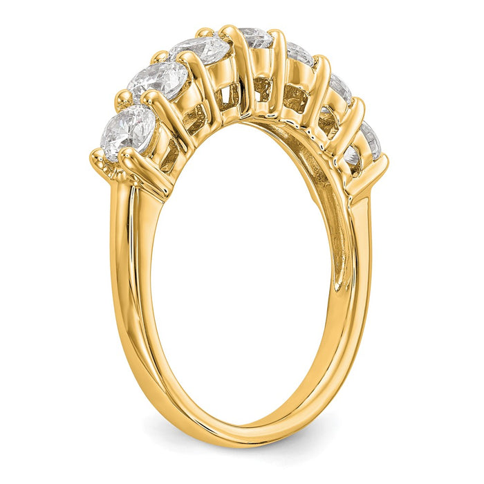 Buy Exclusive 14K Yellow Gold 7-Stone Diamond Band Setting - Stylish Value!-6