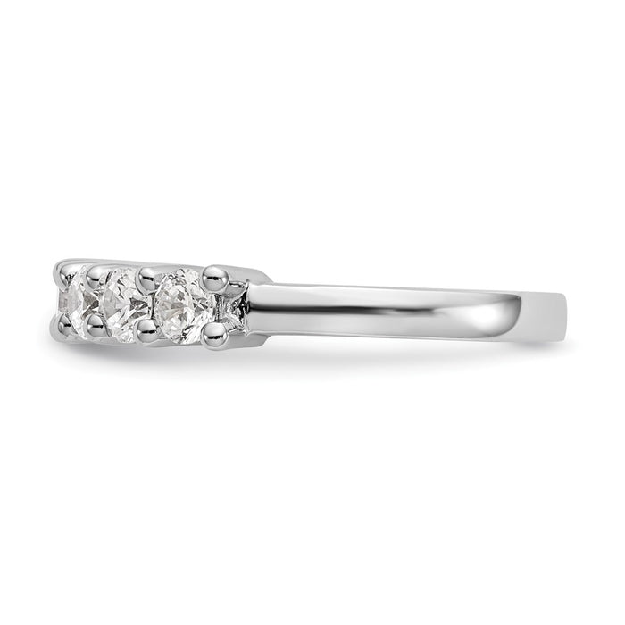 Exclusive 14K White Gold 7-Stone Diamond Band Setting - Stylish & Affordable-4