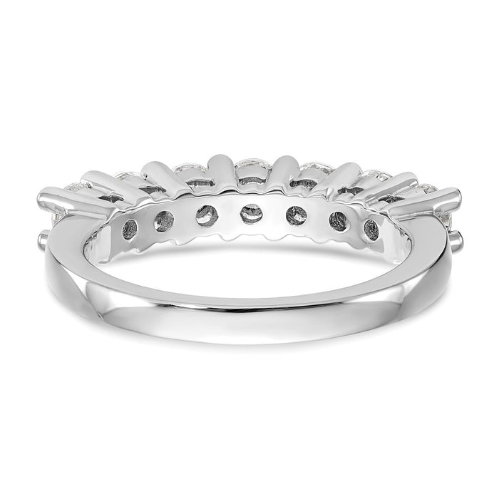 Exclusive 14K White Gold 7-Stone Diamond Band Setting - Stylish & Affordable-6