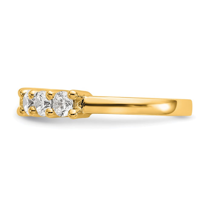 Buy Exclusive 14K Yellow Gold 7-Stone Shared Prong Diamond Band Setting-3